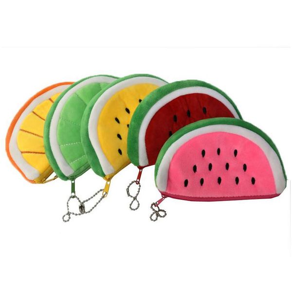 Astucci per matite all'ingrosso Creativo Frutta P Portamonete Cartone animato per bambini Astucci per matite con cerniera Portafoglio Borsa di stoccaggio portatile Portachiavi Regalo Dro Dhoqu