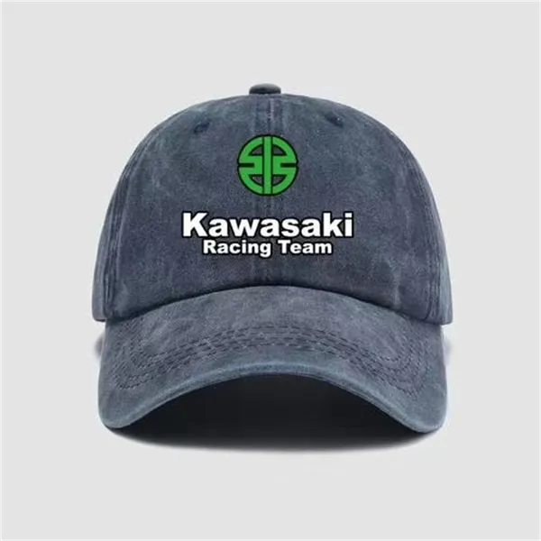 Designer-Hut für Herren, schwerer Motorrad-Enthusiast, Kawasaki-Motorrad, bestickte Baseballkappe, Sommer, lässige Casquette-Kappe, Schutz-Sonnenhut