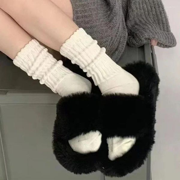 Kadınlar SOCKS DOĞRU RENK NEFRABİLİR BEBIL Tatlı Gevşek Buzağı Ayak Bileği Gündelik Yüksek Tüp Ruffles