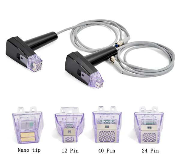 Peças Cartuchos Fracionários de Microagulhas Rf Populares 12p 24p 40p Nano Morpheus 8 Elevador Facial Corpo Apertando Máquina Anti-rugas 12 LL