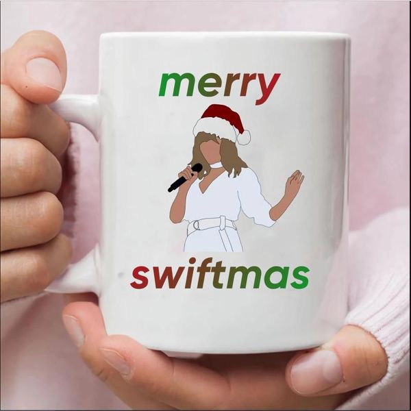 Кружки Merry Swiftmas Christmas Mug Taylor's Eras Tour Coffee MugTaylor Edition Gift Fall Warm