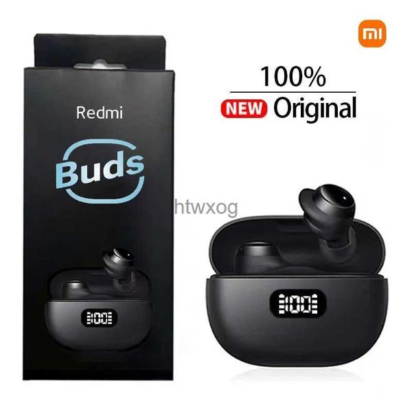 Fones de ouvido de telefone celular Novo 2023 TWS Fone de ouvido Bluetooth À prova d'água Esportes Redução de ruído Fones de ouvido sem fio Fones de ouvido intra-auriculares Redmi Buds YQ240105