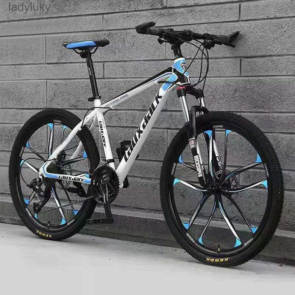 Fahrräder Mountainbike Zehnpoliges Fahrrad mit variabler Geschwindigkeit 26 Zoll 24-Gang-Bicicleta für Erwachsene FahrradausrüstungL240105