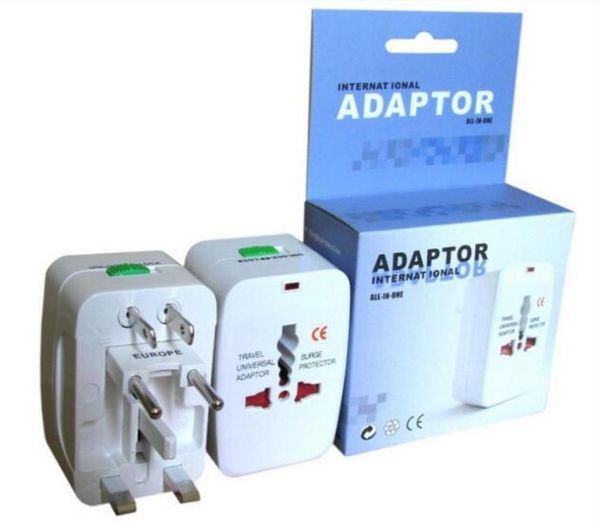 Adaptador de energia CA universal para viagens internacionais, tudo em um, adaptadores de carregador de soquete CC 3588185