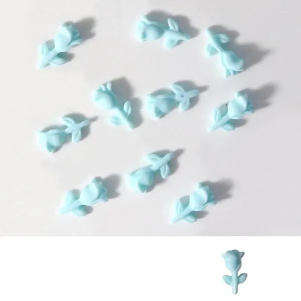 Decorazioni per nail art Adesivi 3D per gioielli in resina rosa per donne e ragazze