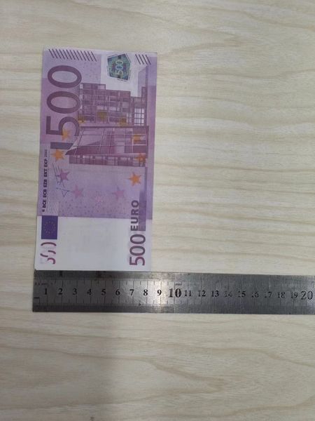 Copiar dinheiro real 1:2 tamanho euro moedas estrangeiras notas de moeda falsa coleção tokens chip adereços britânico nihqe