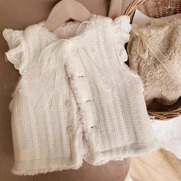 Giacche Giacca da bambina Gilet lavorato a maglia Bambini Cappotti per neonati Capispalla per bambini Autunno Primavera 23-A189