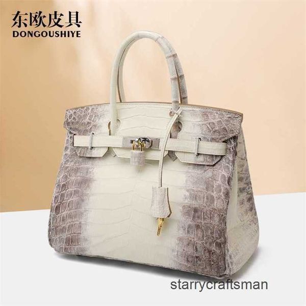 Sacolas Designer Himalaya Crocodilo Bolsas Oriental Pele De Crocodilo Bolsa Feminina Nova Tendência 25 Versátil Bolsa Casual Bolsa Branca WN-5BMC