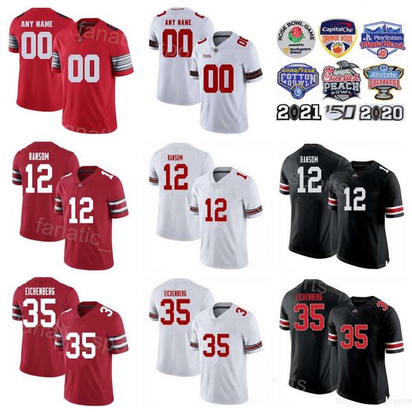 Football College Ohio State Buckeyes 8 Cade Stover Jerseys 9 Jayden Ballard 12 Lathan Ransom 35 Eichenberg 18 Marvin Harrison Jr 2 Emeka Egbuka Benutzerdefinierte Namensnummer