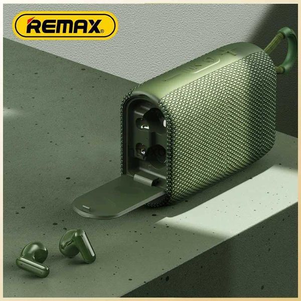 Auricolari per telefono cellulare Remax Altoparlante wireless Mini audio portatile Auricolari esterni portatili Auricolare Bluetooth 5.3 Altoparlante in grado di supportare la scheda TF Radio FM YQ240105