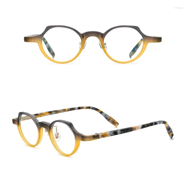 Montature per occhiali da sole Belight Optical Acetato colorato con naselli Montatura per occhiali Uomo Donna Occhiali da vista Occhiali retrò 19280