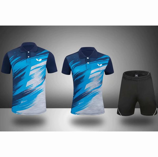 Chemises Marque Costume De Sport Chemise De Tennis Badminton T-shirts + Ensemble Short Et Haut Hommes Femmes Tennis De Table T-shirt Shorts Chemise D'entraînement À Séchage Rapide