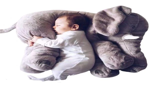 Nuovo arrivo 60 cm One Piece Elefante grigio bambola di peluche con il naso lungo Carino Pp cotone farcito Baby Super Soft Elefanti Giocattoli Wj346 Q075462334