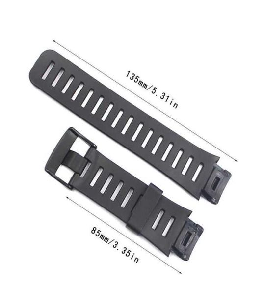 1 conjunto de pulseira de relógio de borracha macia com fivela de metal para suunto xlander kit de acessórios de relógio inteligente h09156927514