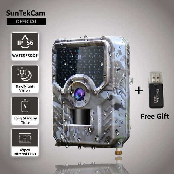 SunTekCam PR200 Многоязычная следящая камера 12MP 49 шт. 940 нм ИК-светодиод для охоты IP56 Водонепроницаемая дикая камера ночного видения 240104