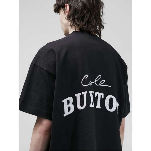 T-shirt Cole Buxton Designer Moda Uomo High Street Cole Buxton Adesivo Ricamo Maniche corte Tempo libero Instagram Coppia Versatile Donna