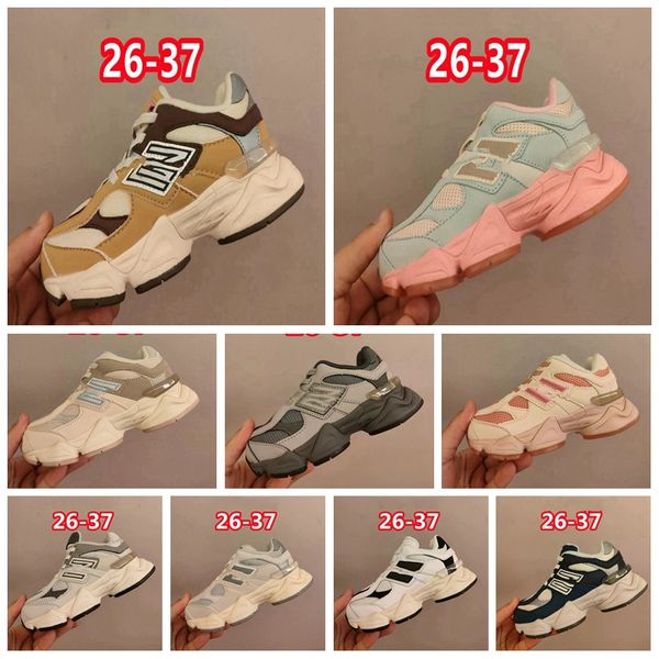 Unisex New 9060 Kinder Designerschuhe Kleinkinder Sneakers Jungen Mädchen Low Pink Blue Green Green Jugend Camouflage Skateboarding Jogging Sports Star Trainer Kinderschuhe