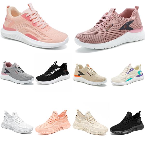 scarpe da donna firmate Escursionismo Corsa Sneakers suola morbida ventilata mamma allacciata Tessitura web taglia grande da donna