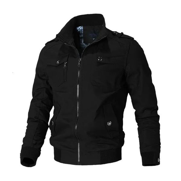 Bomberjacke Männer Casual Windjacke Jacke Mantel Männer Frühling Herbst Outwear Stehen Schlanke Militär Jacke Herren 231229