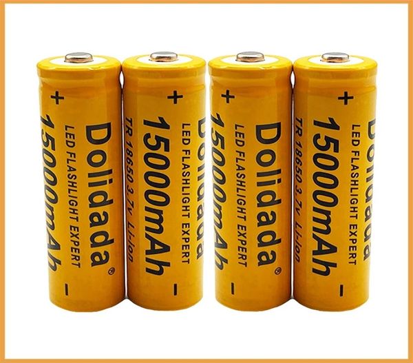 6 Stück hochwertige 15000 mAh 37 V 18650 Lithium-Ionen-Batterien, wiederaufladbarer Akku für LED-Taschenlampe, Elektronik, Orange8919537