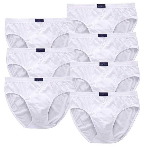 Jaquetas 7 Pcs Homens Tamanho Grande Branco Roupa Interior de Algodão Menino Calcinhas Shorts Cuecas Azul Cuecas Cuecas L Xl 2xl 3xl 4xl 5xl 6xl 7xl