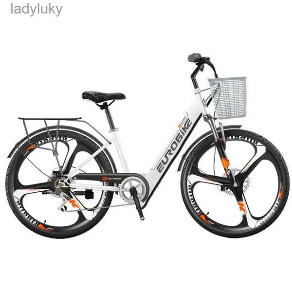 Велосипеды Электрический велосипед для женщин 26 дюймов 350 Вт 36 В Два колеса электрические велосипеды Портативный умный электрический городской велосипед для взрослых с корзинойL240105