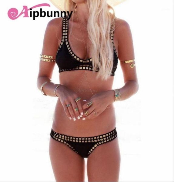 Bikinis Set AtejiFey Neopren Qualität Badeanzug Gestrickte Anzug Frauen Maillot De Bain Femme Bade Bademode Häkeln 202113881093