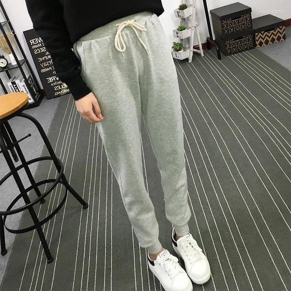 Calças femininas suor mulheres algodão calças soltas homens plus size cintura alta corredores hip hop bottoms casual sweatpants femme