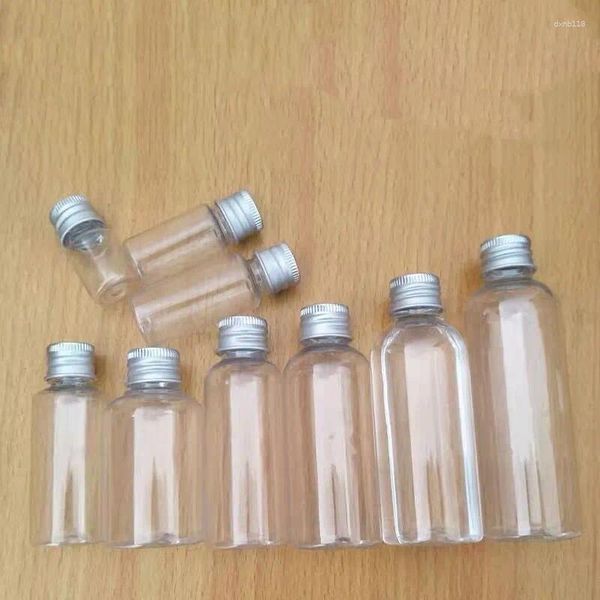 Garrafas 10pcs 5-100ml recarregável viagem garrafa vazia portátil plástico cosméticos amostra tóxica ferramentas seguras e livres