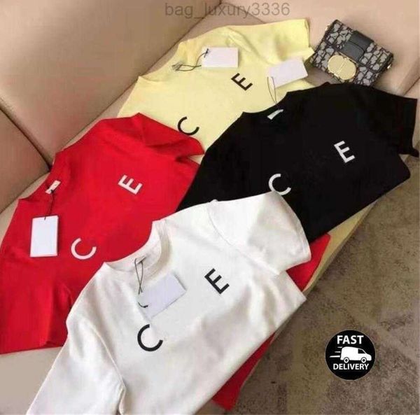 Kadınlar Artı Boyut T-Shirt Tasarımcıları T-Shirts Moda Kadınlar Yeni Alfabe Baskı Pin Tuzlu Bel Kısa Tarz Mahsul Kısa Solev Üstler Bayanlar Üst Elbise Beyaz Pembe Siyah 123