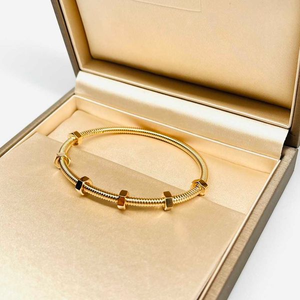 Bracciale in edizione di alta qualità Carter di lusso leggero Nuovo prezzo a vite in oro rosa con scatola originale Pan panYJ