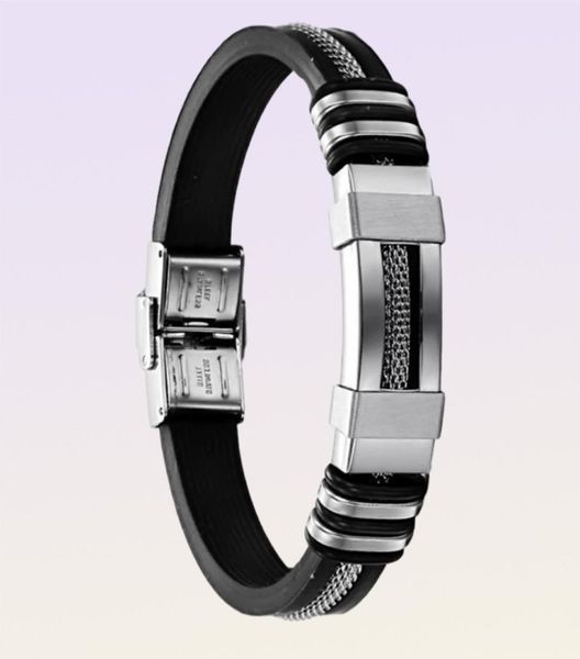 OPK Schmuck Street Fashion Geschenk einfaches und großzügiges vielseitiges Silikonarmband5148566