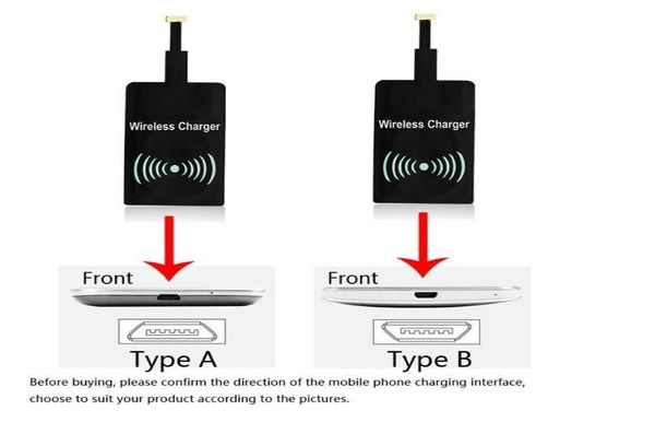 Qi Wireless Schnellladegerät Empfänger Ladeadapter Rezeptor für 7 6 6S Plus für Samsung Android Typ C4156589