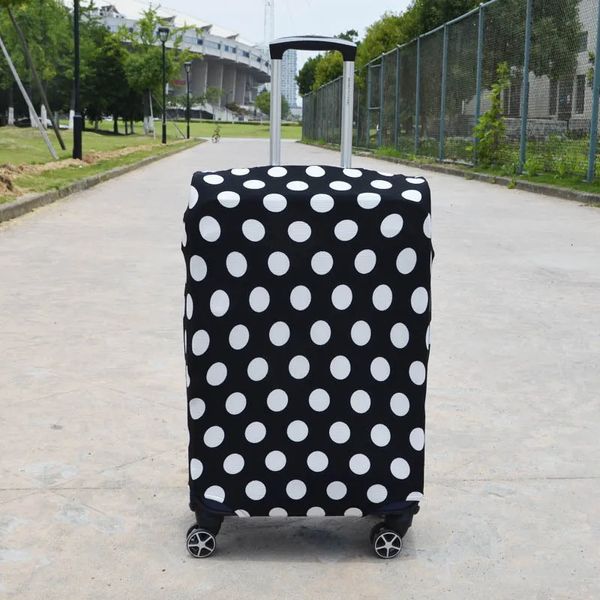 Dot impresso mala de viagem capas protetoras grosso elástico bagagem capa protetor para 1828bagage bag caso 240105