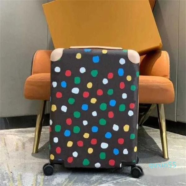 Valigie con stampa Painted Dots di marca di marca trolley da cabina trolley con ruote imbarco aereo bagagli da viaggio borsoni borsa