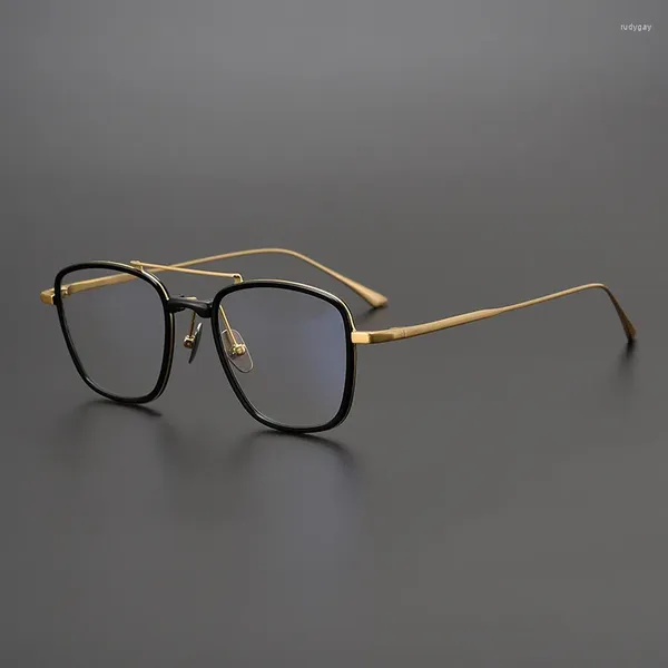 Sonnenbrillenrahmen, superleicht, japanisches japanisches handgefertigtes optisches Brillengestell aus reinem Titunium, Modell CONCORDE, für Damen und Herren mit Rezept