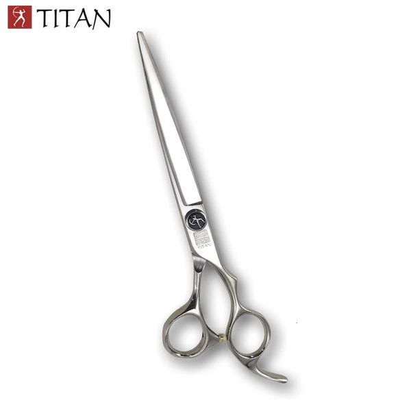 Titan alta qualidade sus440c japão corte de aço desbaste 7inch8inch ferramentas de barbeiro tesoura pet cão gato aliciamento tesoura 240104