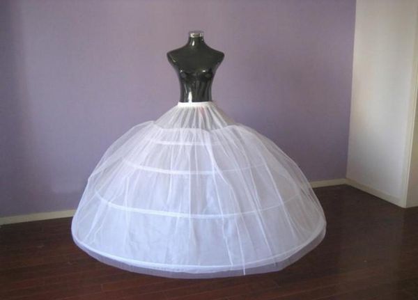 Продажа больших размеров, свадебная кринолиновая нижняя юбка, 4 обруча, нижние юбки для бальных платьев, свадебные аксессуары, настоящий образец на складе2590838
