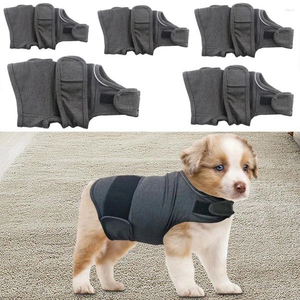 Cão vestuário ansiedade colete clássico trovão respirável para cães camisa roupas estresse