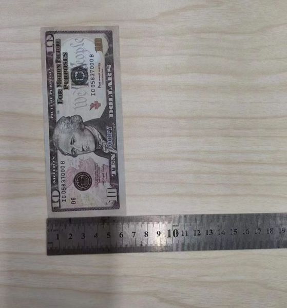 Copiar dinheiro real 1:2 tamanho prop eua dólares fontes de festa falso para filme notas papel brinquedos 1 5 10 20 50 100 dólar curre dbddt