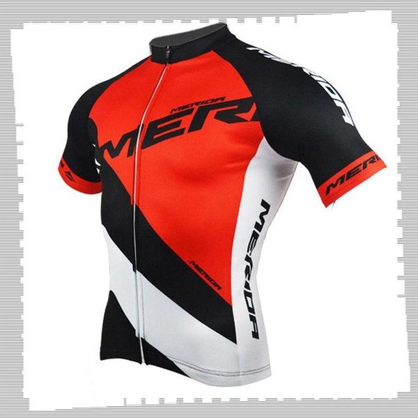 Radfahren Jersey Pro Team MERIDA Herren Sommer schnell trocknend Sport Uniform Mountainbike Shirts Straße Fahrrad Tops Racing Kleidung Outdoor236Y