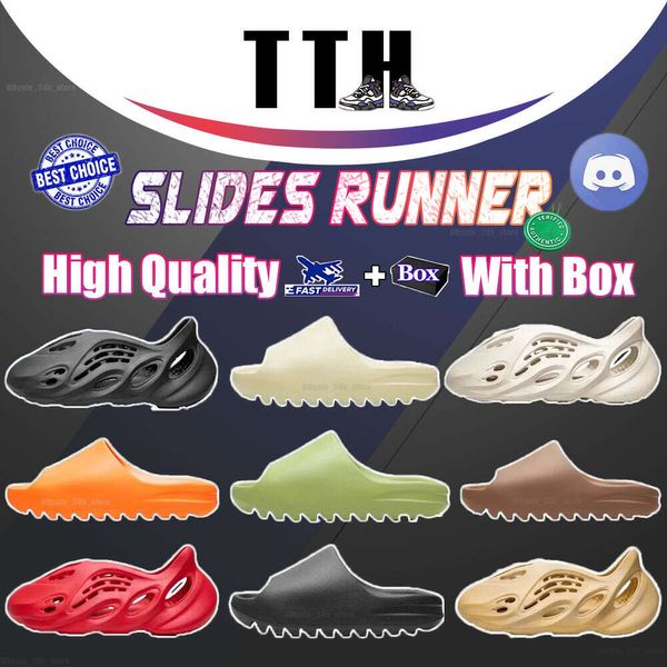 TTH Foam Runners Slides Herren Damen Slider Vermillion Mineral Blue Onyx Pure Sandalen Slide Slipper Foam Ochre RUNR Bone Resin Clog Desert Ararat Runner Hausschuhe Schuhe