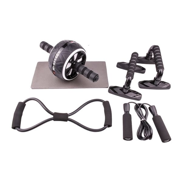 Fitness AB Wheel Roller Springseil Widerstandsbänder Push-up-Rack Bauchübungsstange Trainingsgeräte Muskelgrifftraining y240104