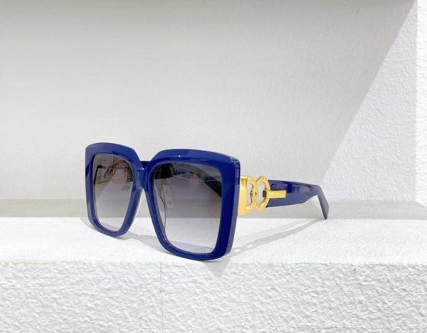 2021 Rechteckige Blatt-Vollrahmen-Sonnenbrille Sommer Damen039 UV-Schutzbrille Mode Personalisierte Brillenbeine Sonnenbrille46376483KAX