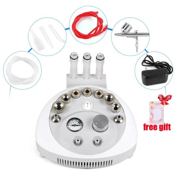 Mikrodermabrasion Promotion 2 in 1 Diamant-Mikrodermabrasion-Mitesser-Entfernungsmaschine mit niedrigem Preis Sauerstoffspray-Gesichtspeeling-Gerät + Geschenk-Gesichtsbehandlung