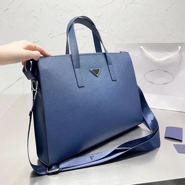 S Designer Laptoptaschen Herren Aktentaschen Geschäftsreise Büro Lederhandtasche Messenger Schultertaschen mit hoher Kapazität Vielseitig Buchstaben Geometrisch Gut