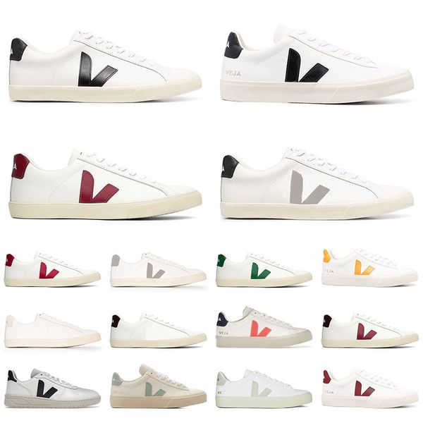 alta qualità aaa + Designer vejasn scarpe da donna Scarpe eleganti Uomo Donna Sneakers di lusso Classico Skate Bianco Nero uomo e donna coppie casual stile vegetariano Originale