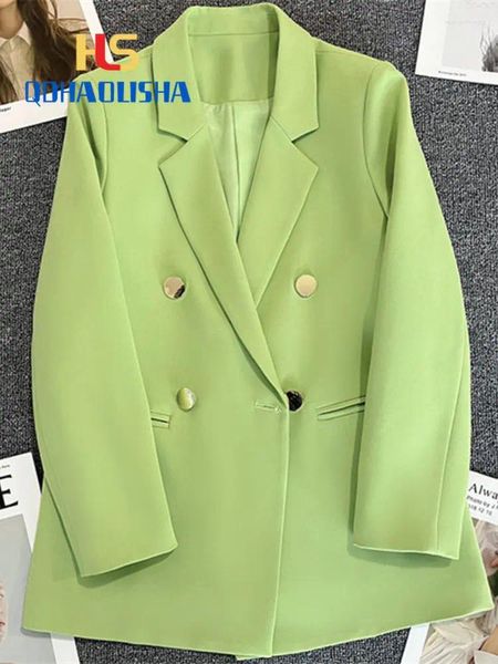 Ternos femininos marrom terno casaco versão coreana commute blazers solto tubo reto temperamento fino primavera pequena roupa superior