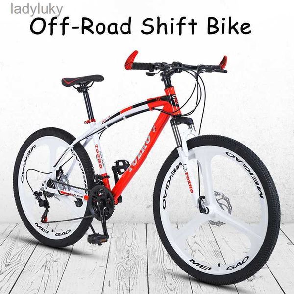 Fahrräder Variable Geschwindigkeit Shock Bike Doppelscheibenbremse Speichenrad Radfahren City Mountain Fahrrad Outdoor Off-Road-Fahrrad 24 26 Zoll Neu 2023L240105