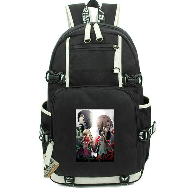 Mochila espiral labirinto bakumatsu após o tempo mochila astral dos desenhos animados bolsa escolar impressão mochila casual computador pacote de dia